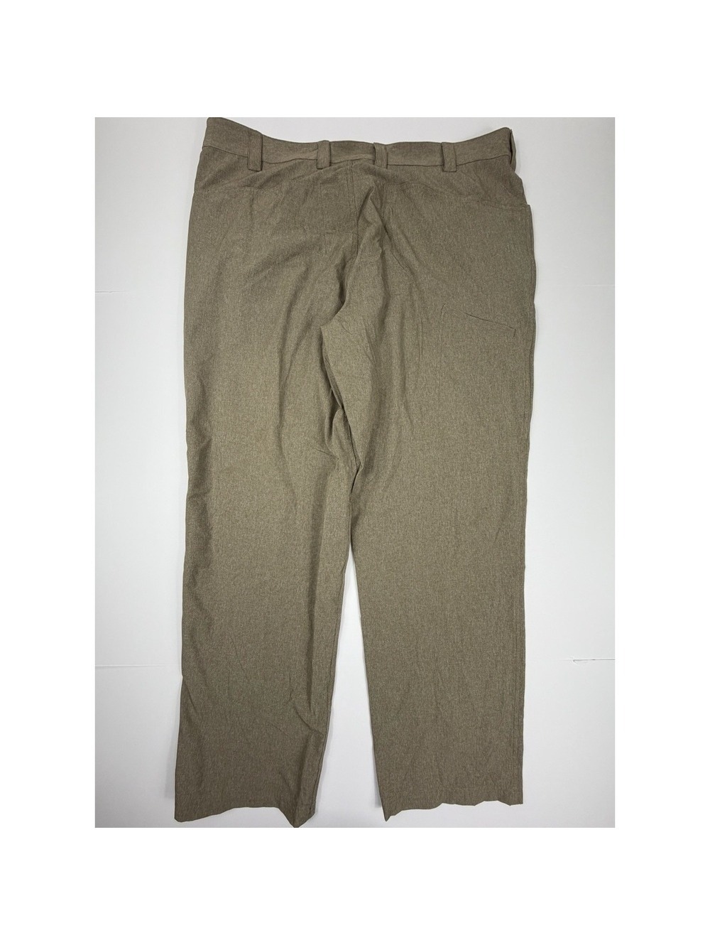 Duluth Trading Co Pants Mens 40 Khaki Tan Travel Work Performance Breezeshooter - Picture 2 of 9